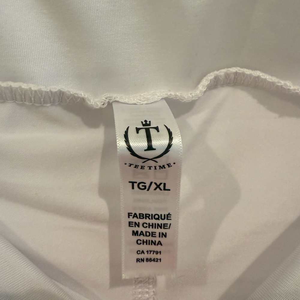 Tee Time- Tennis ๐พ Skort w/pleated back, White, XL EUC - Picture 2 of 5